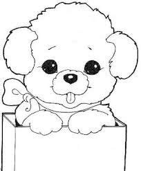 Resultado de imagem para dibujos animales tiernos para colorear | Dog coloring page, Puppy ...