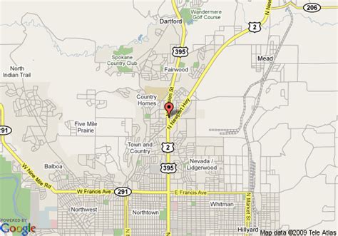 Map of Apple Tree Inn Spokane, Spokane