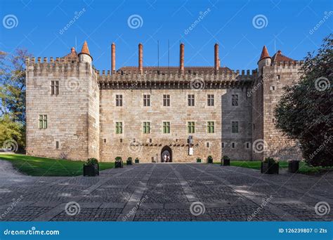 Guimaraes, Portugal - Palace of the Duques of Braganca, a Medieval Palace and Museum Editorial ...