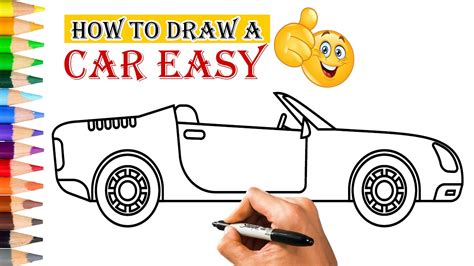 How To Draw A Car Step By Step For Beginners