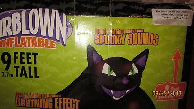 Gemmy Halloween Inflatable Cat 9ft. Tunnel Airblown SPOOKY LIGHTING AND SOUNDS | Halloween ...