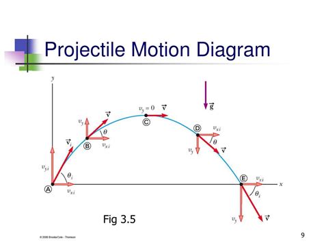 Projectile Motion Diagram With Its Components