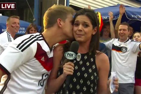 Fox Sports' Katie Nolan Kissed by Germany Fan on Live Television | News ...