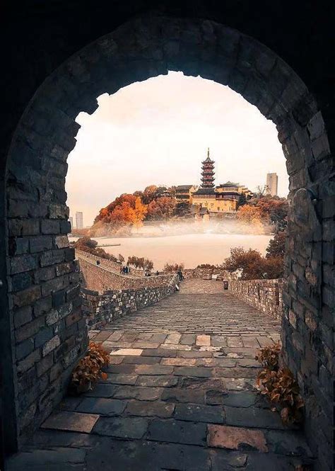 A view from the 600-year-old city wall of Nanjing | Nanjing, City ...