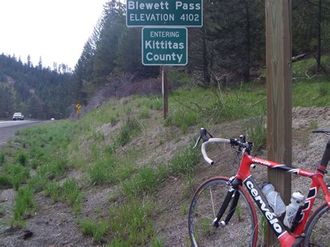 Cycling Blewett Pass Road Wenatchee Washington USA