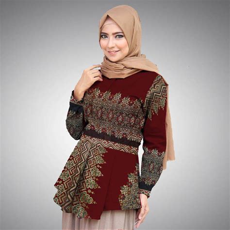 Model Baju Batik Kerja Wanita Berhijab Yang Cocok Untuk Anda