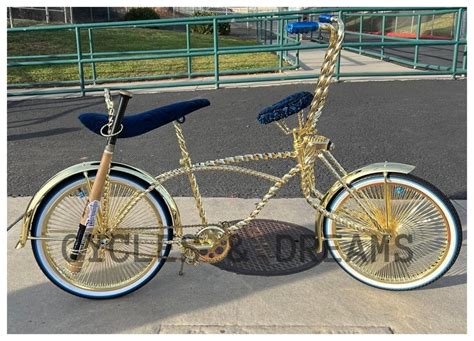 20" Lowrider Bicycle Gloss Black With Gold | eduaspirant.com