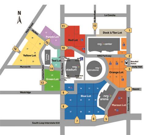 NRG Park Map_Color Lots | NRG Park