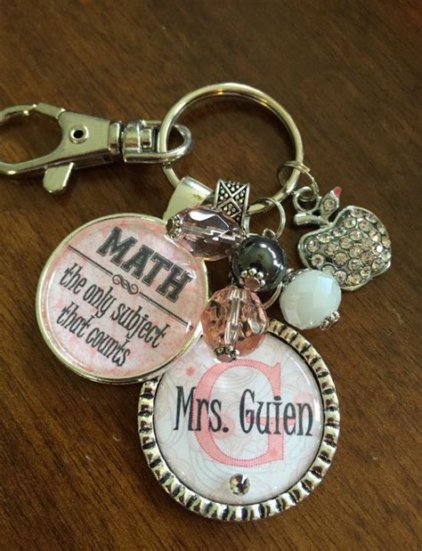 Math Teacher gift keychain personalized Math the only subject | Etsy ...