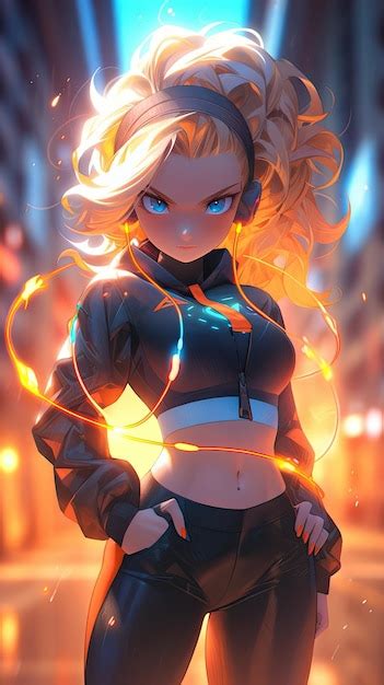 Premium AI Image | Unveiling Super Powers Anime Girl Flourishes in ...