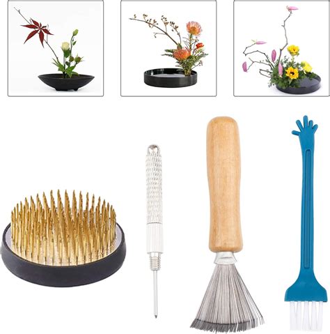 Amazon.com: WANDIC Flower Frog Set, 4 Pcs Ikebana Tools Round Flower ...