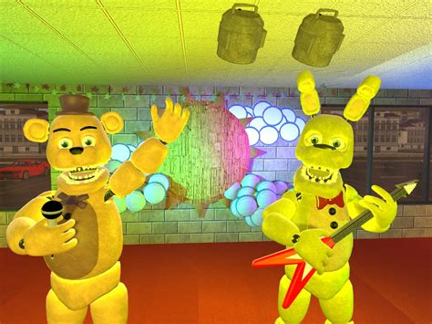 Fredbear and Spring Bonnie [Old Ver 3] by icegamer09 on DeviantArt