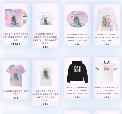 Taylor Swift Lover Merch