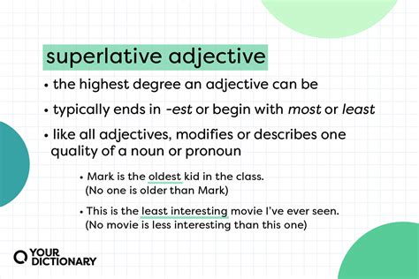 What Is a Superlative Adjective? Meaning and Examples | YourDictionary