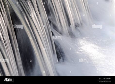 Waterfall close shot with long exposure slow shutter speed in daylight Stock Photo - Alamy