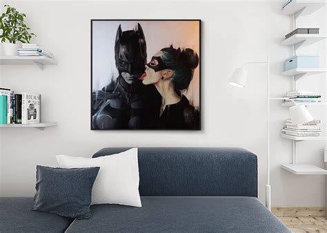 Batman & Catwoman portrait fanart - view more DC Universe art