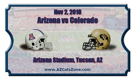 Arizona Wildcats vs Colorado Buffaloes Football Tickets | AZ Cats Zone