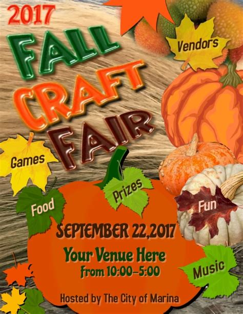 Free Printable Craft Fair Flyer Template