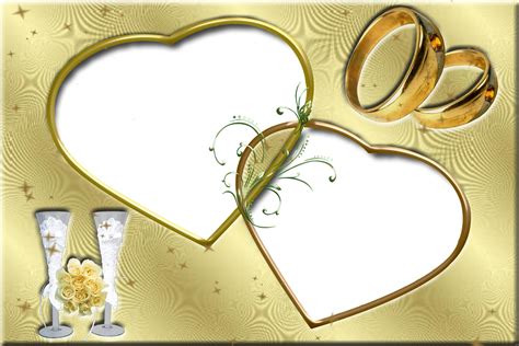 free wedding backgrounds /frames | Frame-Gold+Love-Photo-Frames+Beautiful+MarriageFrames ...