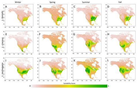 Predicting migration routes for three species of migratory bats using species distribution ...