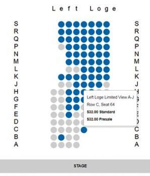 Andrew Jackson Hall Seat Map - Tennessee Performing Arts Center®