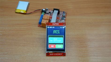 LCD display for ESP32-EVB 320x240 pixels with touch screen - YouTube