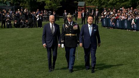 Biden welcomes South Korean President Yoon Suk Yeol to White House ...