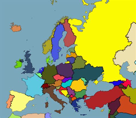 Europe Map To Color