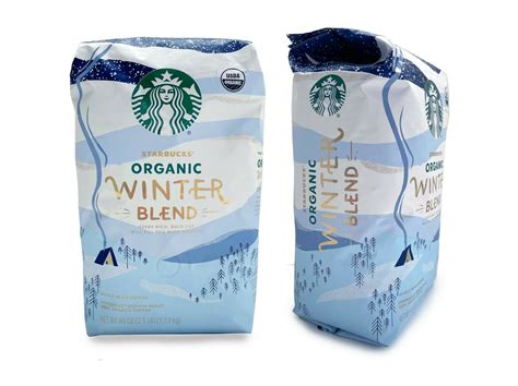 Starbucks Organic Winter Blend Whole Bean Coffee, Medium Roast Arabica ...