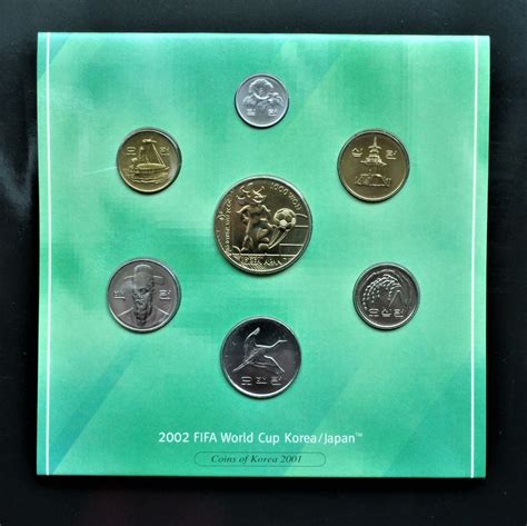 SOUTH KOREA 7 Coins Ser 1 - 1000 WON UNC 2001 YEAR JAPAN FIFA WORLD CUP 2002 | eBay
