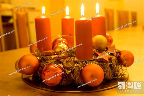 advent wreath, 4th advent Sunday, Stock Photo, Picture And Royalty Free Image. Pic. WR0070927 ...