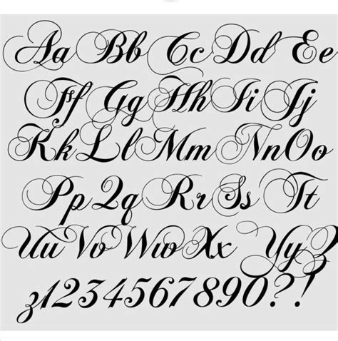 Cursive Letters Fancy 4CE