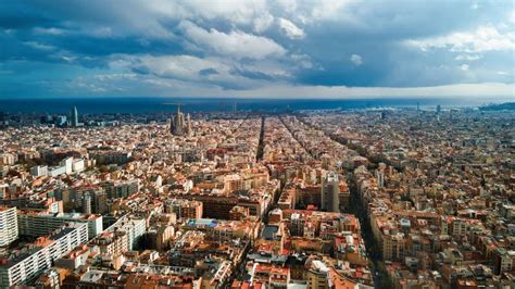 Aerial Drone View of Barcelona, Spain Stock Image - Image of catalunya ...