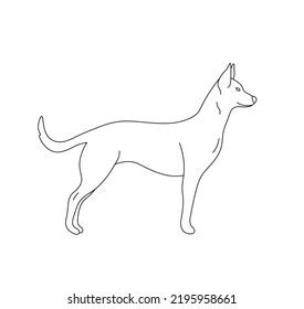 8,261 Draw Dog Side Images, Stock Photos & Vectors | Shutterstock