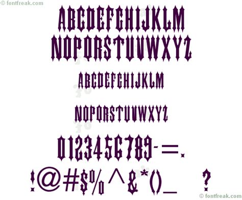 Font Freak, Irongate - Freeware by The Font Garden