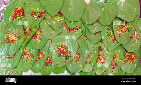 banarasi pan, betel nut garnished with all indian banarasi ingredients ...