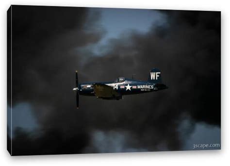 Vought F4U Corsair Canvas Print by Adam Romanowicz