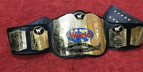 WWF World Tag Team Championship Belt Adult Size 2mm plates - Everything ...