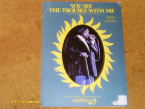 BARRY WHITE SHEET music You See The Trouble With Me 1976 4 pages (VG+ shape) $16.80 - PicClick