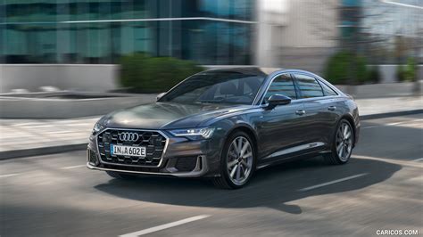 Audi A6 | 2024MY (Color: Chronos Grey Metallic) | Front Three-Quarter