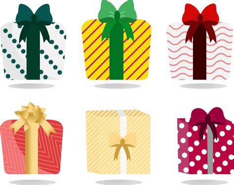 Christmas Gift Box Clipart 13430254 Vector Art at Vecteezy