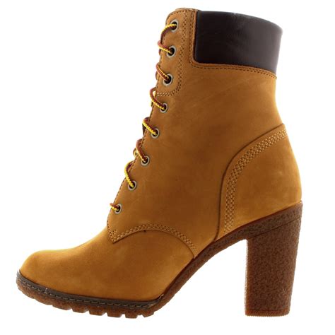 Womens Timberland Earthkeepers Glancy 6 Inch High Heel Nubuck Ankle Boots UK 3-8