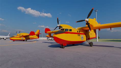 Canadair CL-415 3D Model by ALPHA3DST