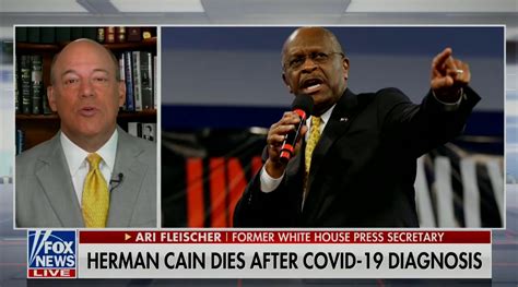 Ari Fleischer: Herman Cain Death 'Reminder' to Wear Mask