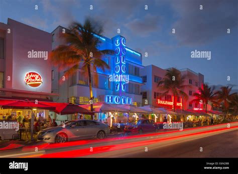 HOTELS OCEAN DRIVE SOUTH BEACH MIAMI BEACH FLORIDA USA Stock Photo - Alamy