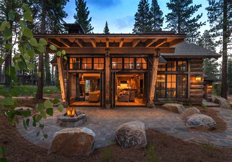 Cozy mountain style cabin getaway in Martis Camp, California | Rustic home design, House design ...