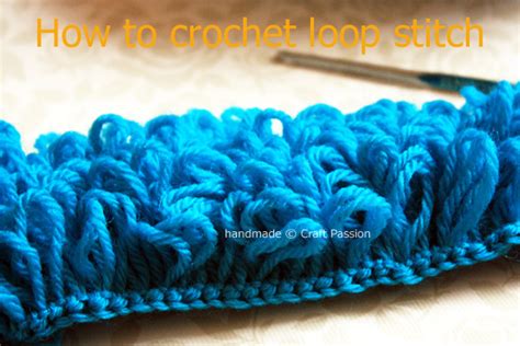 Crochet Loop Stitch - How To Crochet - Tutorial | Craft Passion