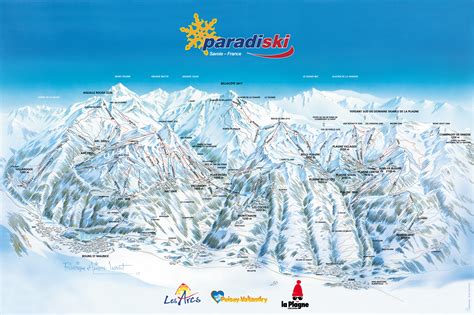 Les Arcs Piste Maps and Ski Resort Map | PowderBeds