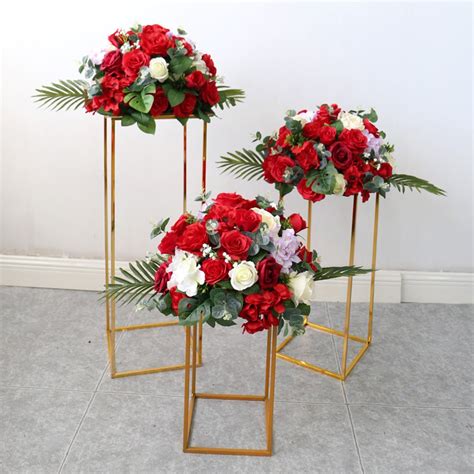 Red Flower Wedding Top Table Decoration Wedding Centerpiece - Etsy