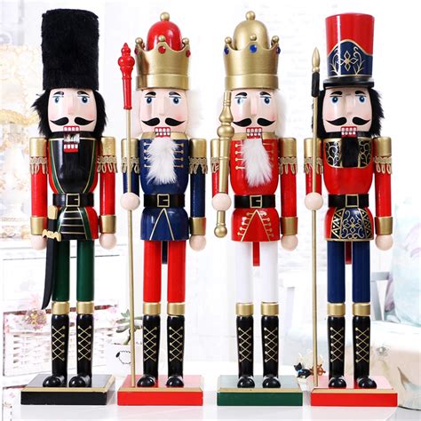 60cm nut cracker soldier christmas decoration nutcrackers xmas kitchen ...